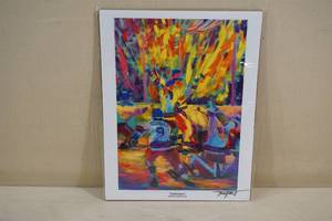 lot 153 image: Signed Robert Blehert Celebration Print