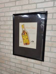lot 1444 image: Old Taylor Kentucky Whiskey Framed Vintage Ad - 19 x 25
