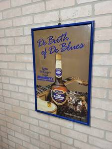 lot 1445 image: DeKuyper Blueberry Schnapps Liquor Mirror - 17 x 25