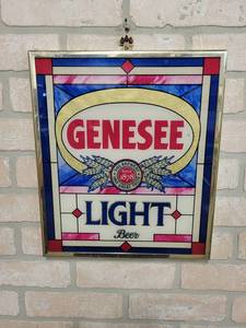lot 1446 image: GENESEE Light Beer Sign - 12 x 14