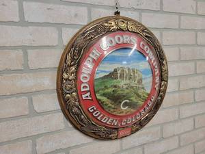 lot 1447 image: Coors Adolph Coors Company Beer Sign - 18 Diameter