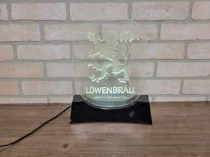 lot 1455 image: Lowenbrau Lighted Beer Display - 10 x 12 - WORKS