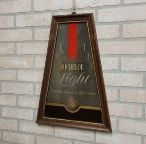 lot 1464 image: MICHELOB Light Beer Mirror - 20 x 14.5