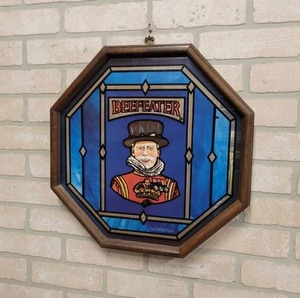 lot 1471 image: BEEFEATER Gin Octagon Mirror - 17 Across