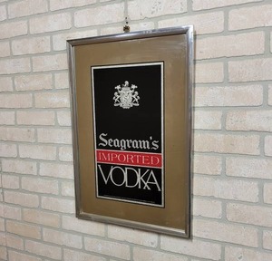 lot 1473 image: Seagrams Imported Vodka Mirror - 17 x 25