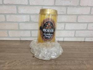 lot 1475 image: Michelob Golden Draft Beer Can Display - Stands 11 Tall