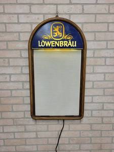 lot 1489 image: Lowenbrau Lighted Menu Board - 33 x 19 - WORKS