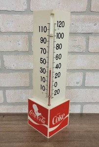 lot 1509 image: Vintage Coca-Cola Plastic Thermometer - 15 Tall