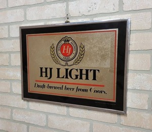 lot 1519 image: Herman Josephs HJ Light Beer Mirror - 18 x 13