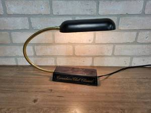 lot 1537 image: Canadian Club Classic Whiskey Desk Lamp - 12 x 10 as shown - WORKS