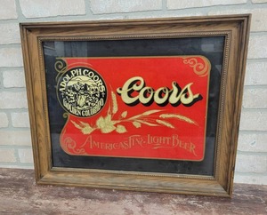 lot 1554 image: Coors Americas Finest Light Beer Bar Sign - 23 x 19