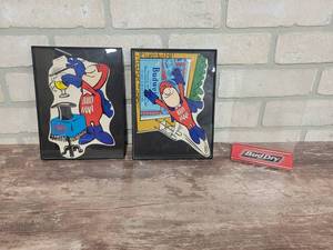 lot 1559 image: (2) Budweiser Budman Pictures and Table top menu Holder - Frames are 6 x 8