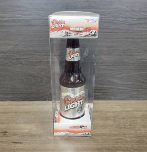 lot 1578 image: Action Coors Light Beer Bottle w Sterling Marlin #40 164 Nascar Inside Bottle - In Original Packaging