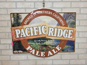 lot 1590 image: Pacific Ridge Pale Ale Metal Wall Sign - 29 x 23