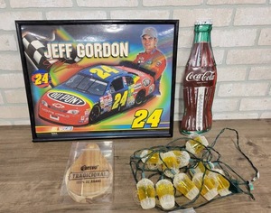 lot 1598 image: Coca-Cola Thermometer, Jeff Gordon Picture, Beer Mug Lights and More
