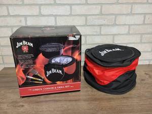 lot 1602 image: New in Box - Jim Beam Cooler and Grill Set
