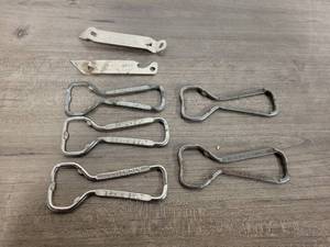 lot 1616 image: (7) Vintage Beer Bottle Openers (5) Grain Belt and (2) Peerless