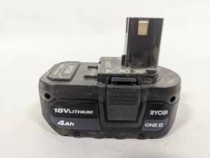 lot 721 image: Ryobi 18v 4AH Battery - Tested