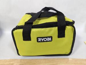 lot 728 image: Ryobi Cordless Took Kit  5 Circular Saw, Drill, 2 1.5AH Batteries, Charger, and Bag Looks New
