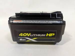 lot 729 image: Ryobi 40V 6AH Battery - Tested
