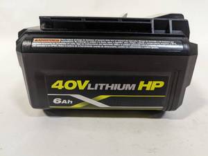lot 730 image: Ryobi 40V 6AH Battery - Tested