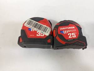 lot 753 image: Set of 2 Craftsman Measuring Tapes