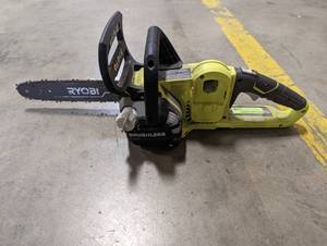 lot 758 image: Ryobi 18V 12 Chainsaw - Heavily Used (Tool Only)