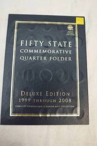 Fifty State Commemorative Quarter Folder Deluxe Edition 1999 through 2008 Complete Philadelphia  &  Denver Mint Collection