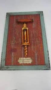 Antique Framed Firefly Home Collection-Metal 3 D Looking Picture-Image Of A German Corkscrew
