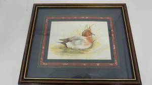 Framed & Matted & Hand Signed Duck Print By Joel Kirk--14 12  x  17 12