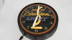 Mich Golden Light Beer Electric Round Wall Clock--19    DOES NOT WORK