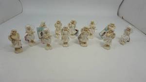 Finish It Enchanted Fairy...or leave it as is Collection of Twelve Porcelain Figures