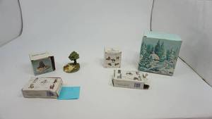 Liberty FallsAmericana Collection Miniature Hand Painted Village Pieces etc.
