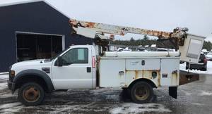 2009 Ford F450 SD DRW Dually Boom Truck