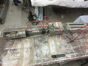 lot 369 image: HOME MADE HYDRAULIC CAN CRUSHER