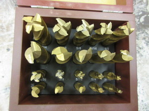 lot 387 image: 20 PC. SET OF SINGLE END MILLS
