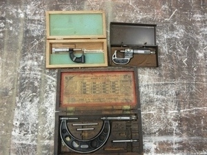 lot 412 image: STARRETT AND SCHERR MICROMETERS