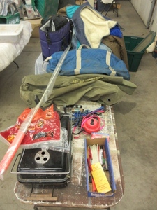 lot 430 image: MILITARY SEA BAGS AND OUTDOOR ENJOYMENT PACKAGE