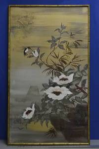 lot 2 image: Vangard Studios Painting by Lee Reynolds Subject Hummingbird and flowers