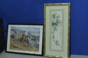 lot 21 image: Chinese Tranquility and Ram framed Photos