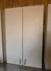 lot 8 image: 2 door laminate wall cabinet - 36 wide, 40 tall, 13 deep