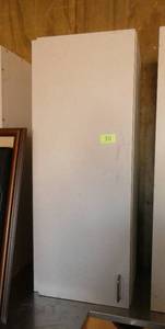 lot 10 image: single door laminate wall cabinet - 18 wide, 40 tall, 13 deep