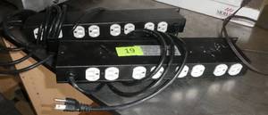 lot 19 image: Two 8 outlet strips
