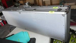 lot 38 image: Gun case with padding 53 long x 15 wide