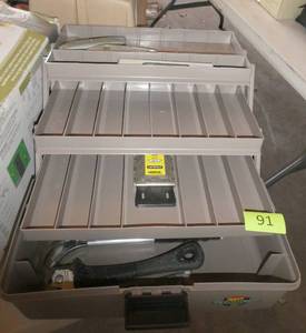 lot 91 image: fishing tackle box