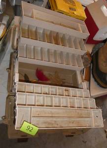 lot 92 image: fishing tackle box