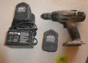 lot 96 image: Porter cable drill and charger untested