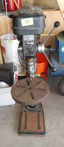 lot 99 image: 5 speed drill press - turns on and runs ok