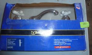 lot 182 image: New in box Moen bathroom faucet set