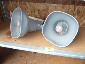 lot 197 image: Two Atlas Sound outdoor speakers AP-15T